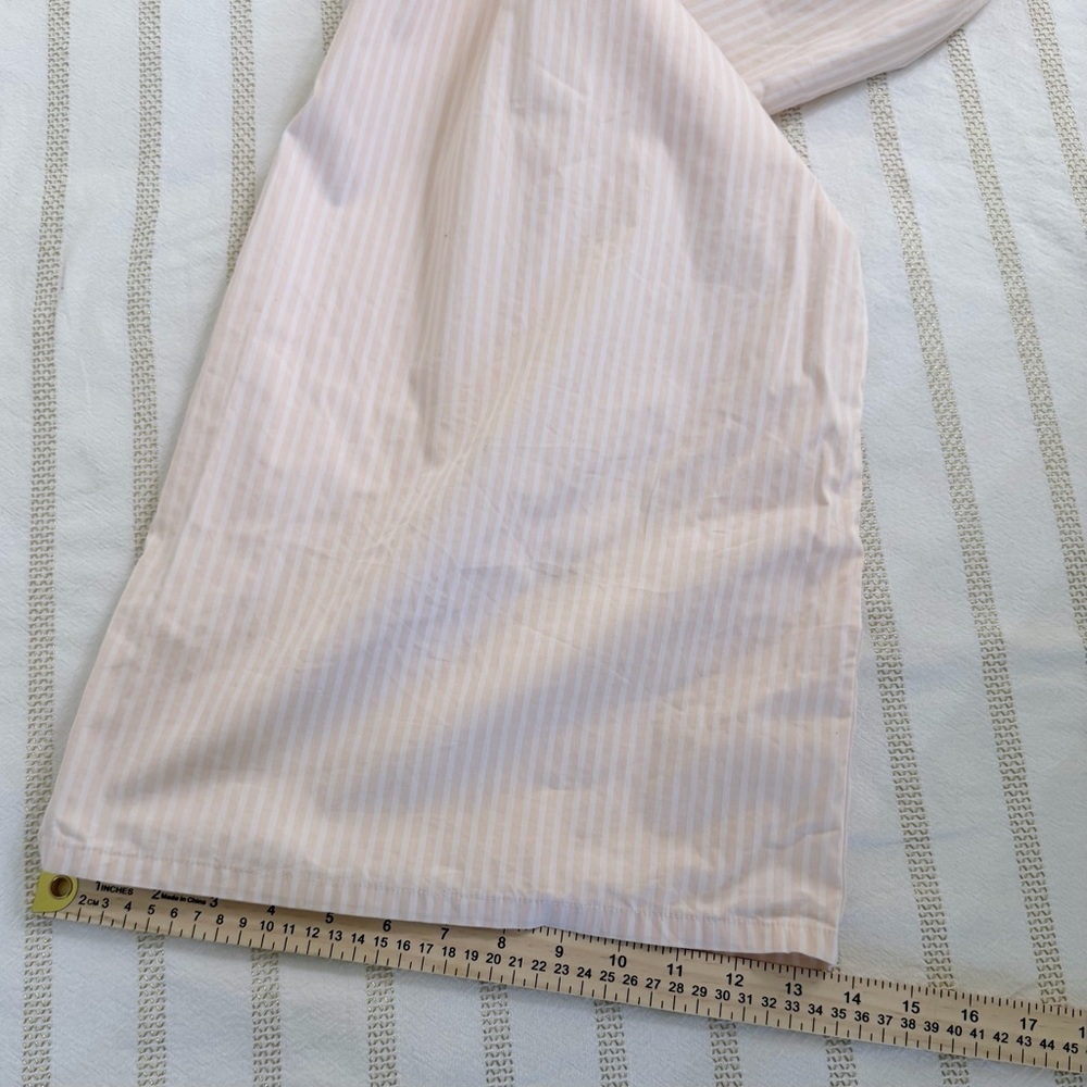 Express High Waisted Poplin Striped Pull On Wide Leg Pant | Size Small - Picture 10 of 13